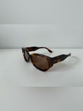 Gucci Tortoiseshell Acetate Sunglasses with Brown Lenses
